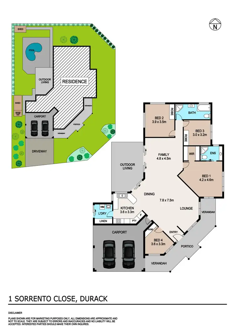 Floorplan of Homely house listing, 1 Sorrento Close, Durack NT 830
