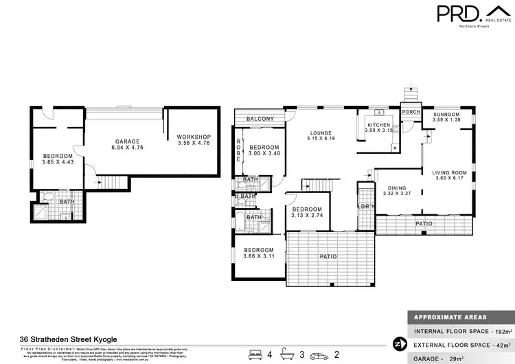 Floorplan of Homely house listing, 36 Stratheden Street, Kyogle NSW 2474
