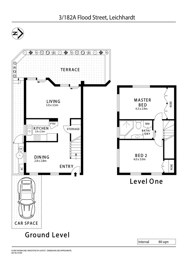 Floorplan of Homely townhouse listing, 3/182a Flood Street, Leichhardt NSW 2040