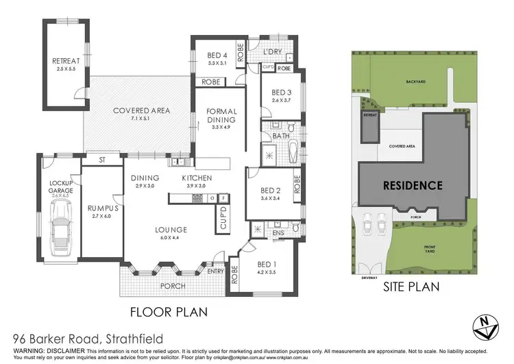 Floorplan of Homely house listing, 96 BARKER ROAD, Strathfield NSW 2135