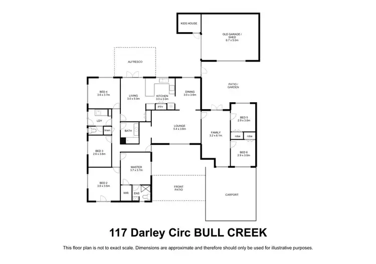Floorplan of Homely house listing, 117 Darley Circle, Bull Creek WA 6149