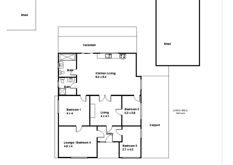 Floorplan of Homely house listing, 12 Nineteenth Street, Renmark SA 5341