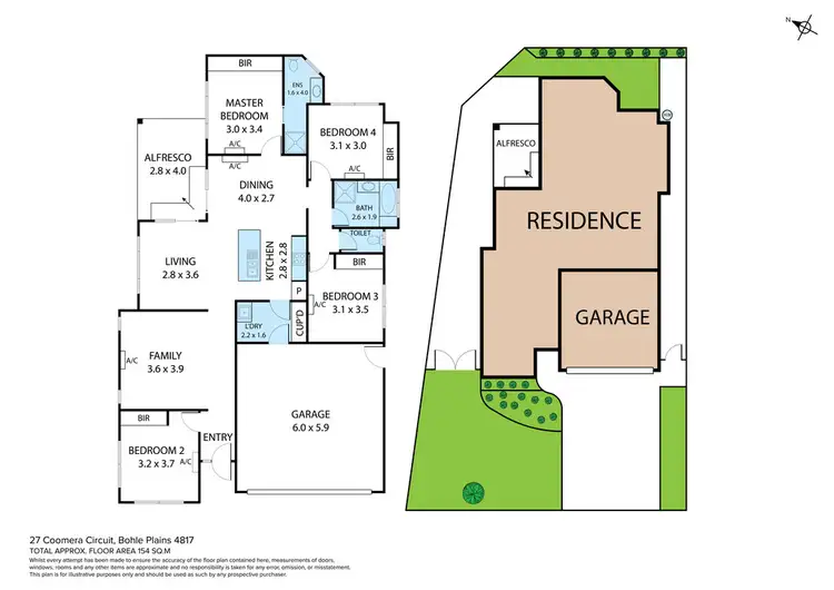 Floorplan of Homely house listing, 27 Coomera Circuit, Bohle Plains QLD 4817