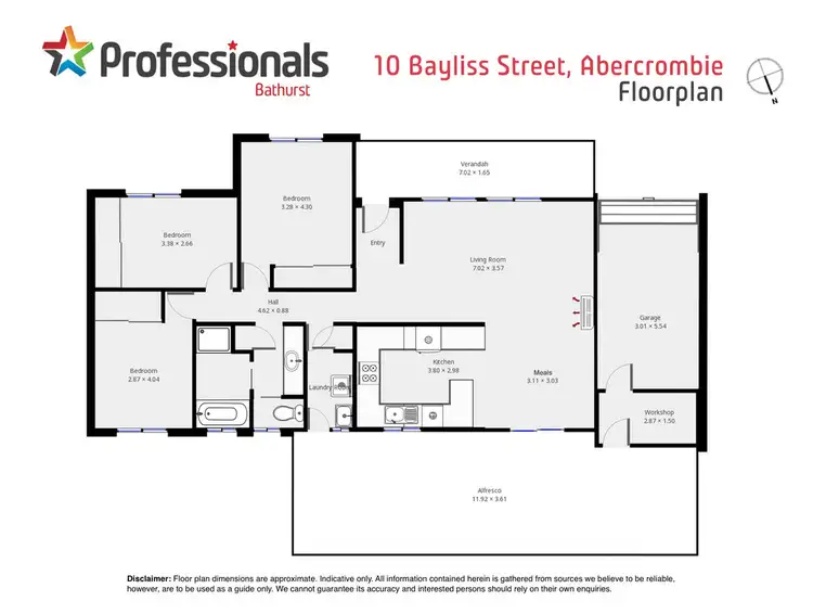 Floorplan of Homely house listing, 10 Bayliss Street, Abercrombie NSW 2795