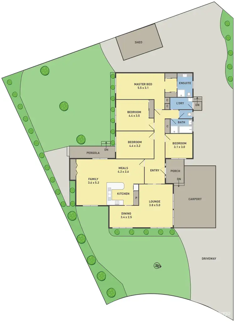 Floorplan of Homely house listing, 12 Oldfield Grove, Gladstone Park VIC 3043