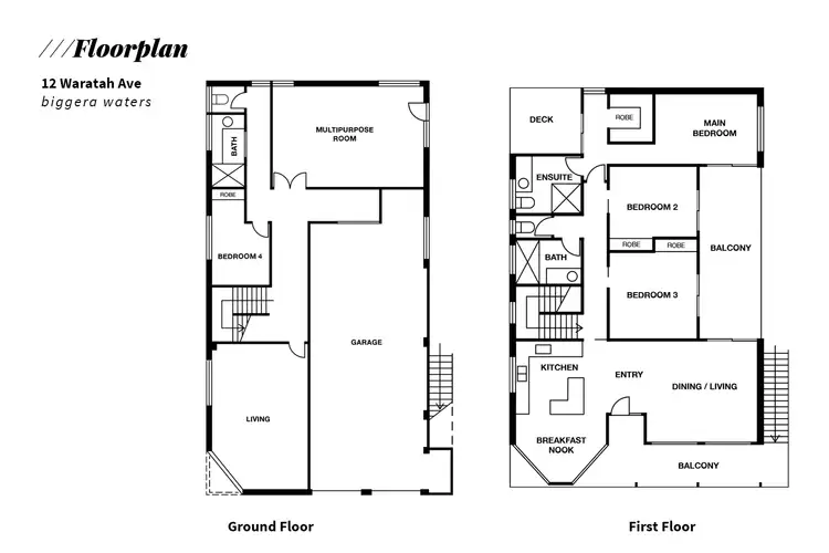 Floorplan of Homely house listing, 12 Waratah Avenue, Biggera Waters QLD 4216