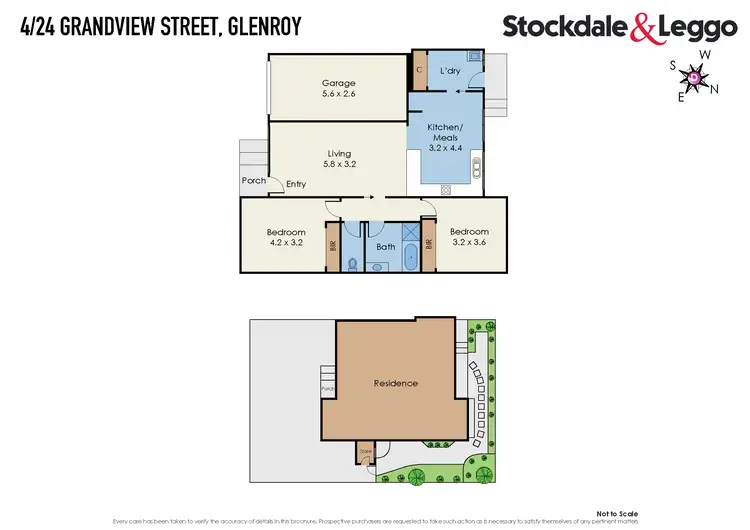 Floorplan of Homely unit listing, 4/24 Grandview Street, Glenroy VIC 3046