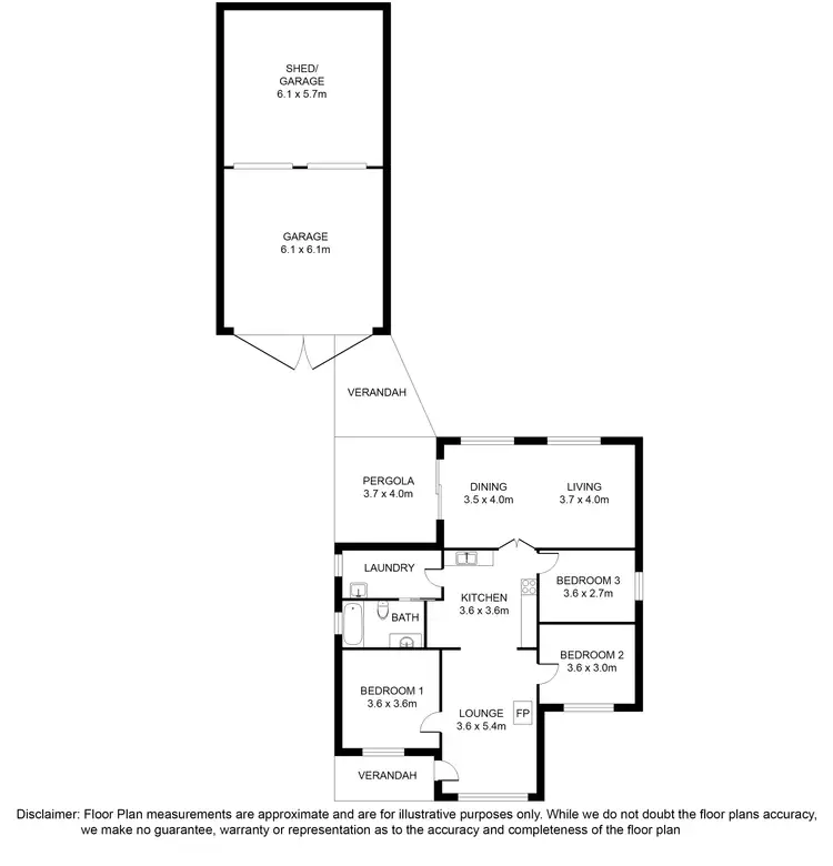 Floorplan of Homely house listing, 14 Jenkins Terrace, Nangwarry SA 5277