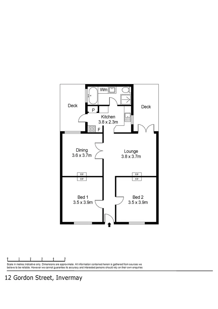 Floorplan of Homely house listing, 12 Gordon Street, Invermay TAS 7248