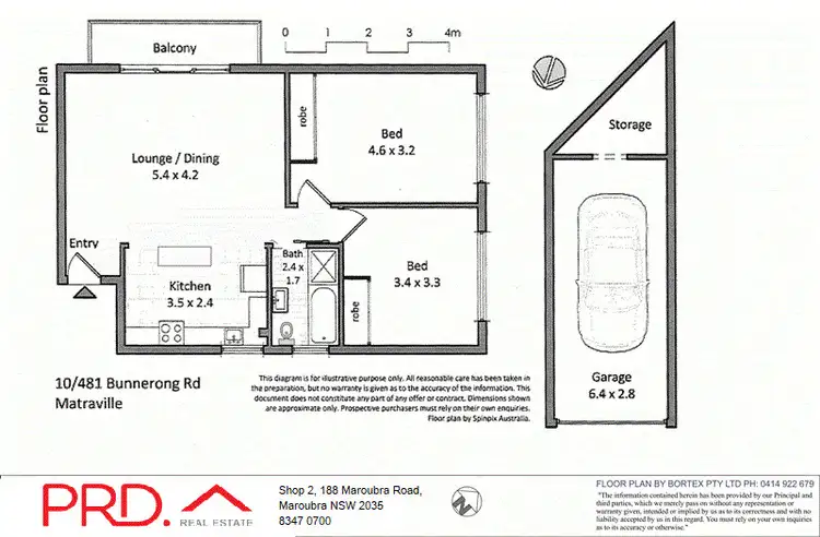 Floorplan of Homely unit listing, 10/481 Bunnerong Road, Matraville NSW 2036