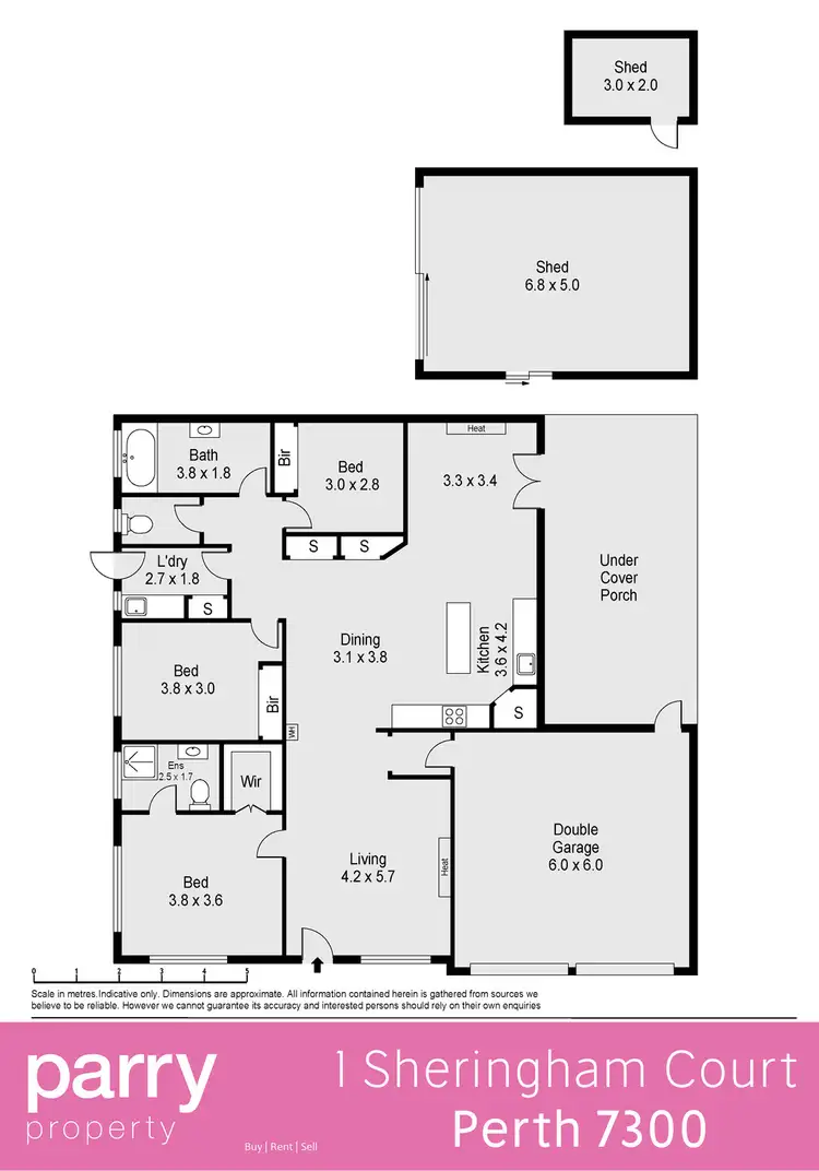 Floorplan of Homely house listing, 1 Sheringham Court, Perth TAS 7300