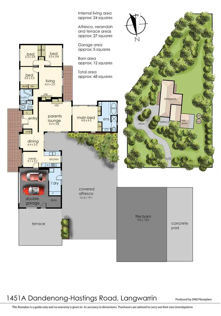 Floorplan of Homely house listing, 1451A Dandenong-Hastings Road, Langwarrin VIC 3910