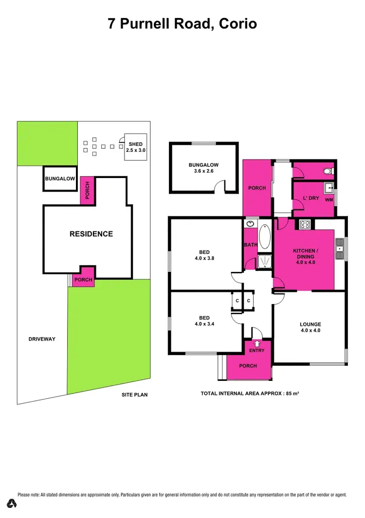 Floorplan of Homely house listing, 7 Purnell Road, Corio VIC 3214