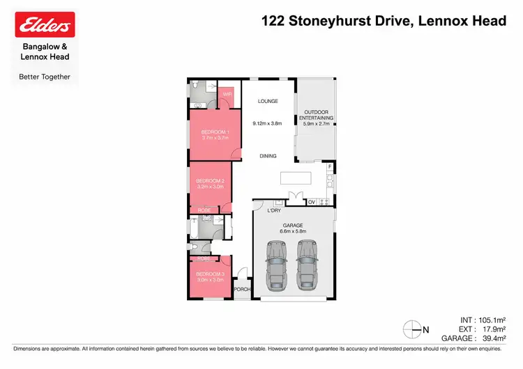 Floorplan of Homely house listing, 122 Stoneyhurst Drive, Lennox Head NSW 2478