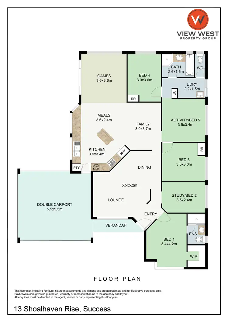 Floorplan of Homely house listing, 13 Shoalhaven Rise, Success WA 6164