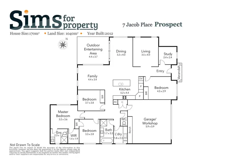 Floorplan of Homely house listing, 7 Jacob Place, Prospect Vale TAS 7250