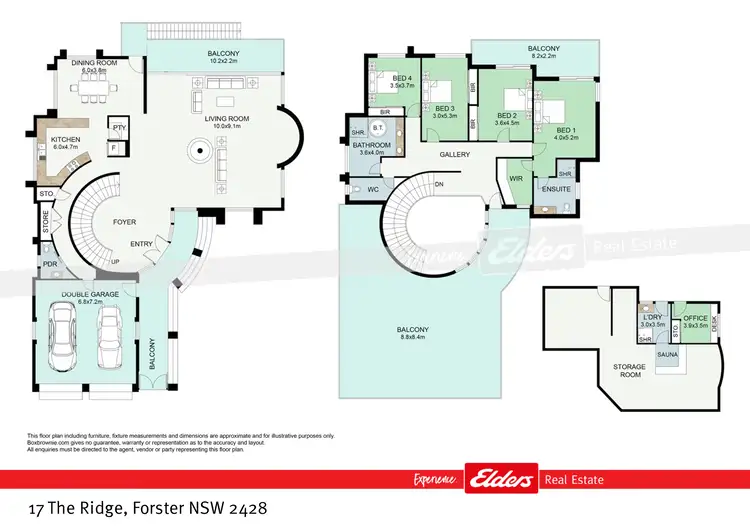 Floorplan of Homely house listing, 17 The Ridge, Forster NSW 2428
