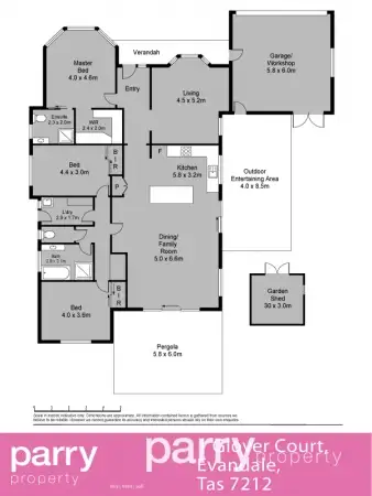 Floorplan of Homely house listing, 1 Glover Court, Evandale TAS 7212