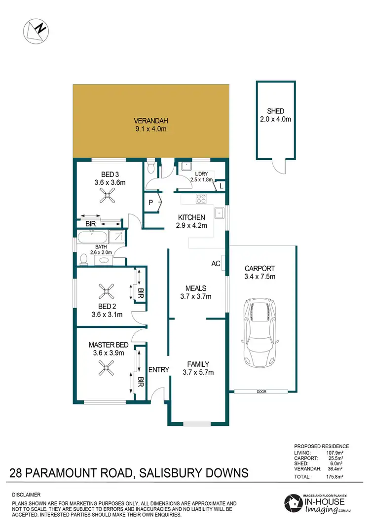 Floorplan of Homely house listing, 28 Paramount Road, Salisbury Downs SA 5108