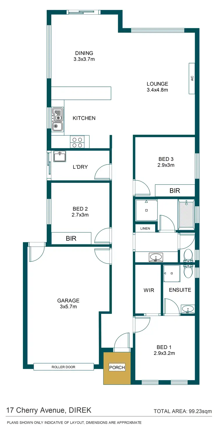 Floorplan of Homely house listing, 17 Cherry Avenue, Direk SA 5110