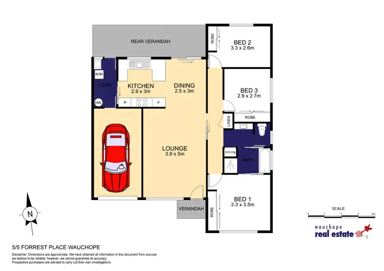 Floorplan of Homely villa listing, 5/5 Forest Way, Wauchope NSW 2446