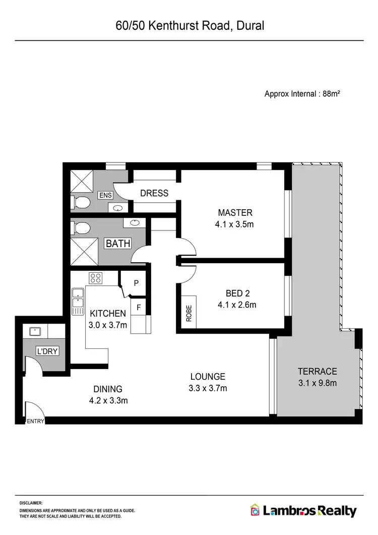 Floorplan of Homely apartment listing, 60/50 Kenthurst Road, Dural NSW 2158
