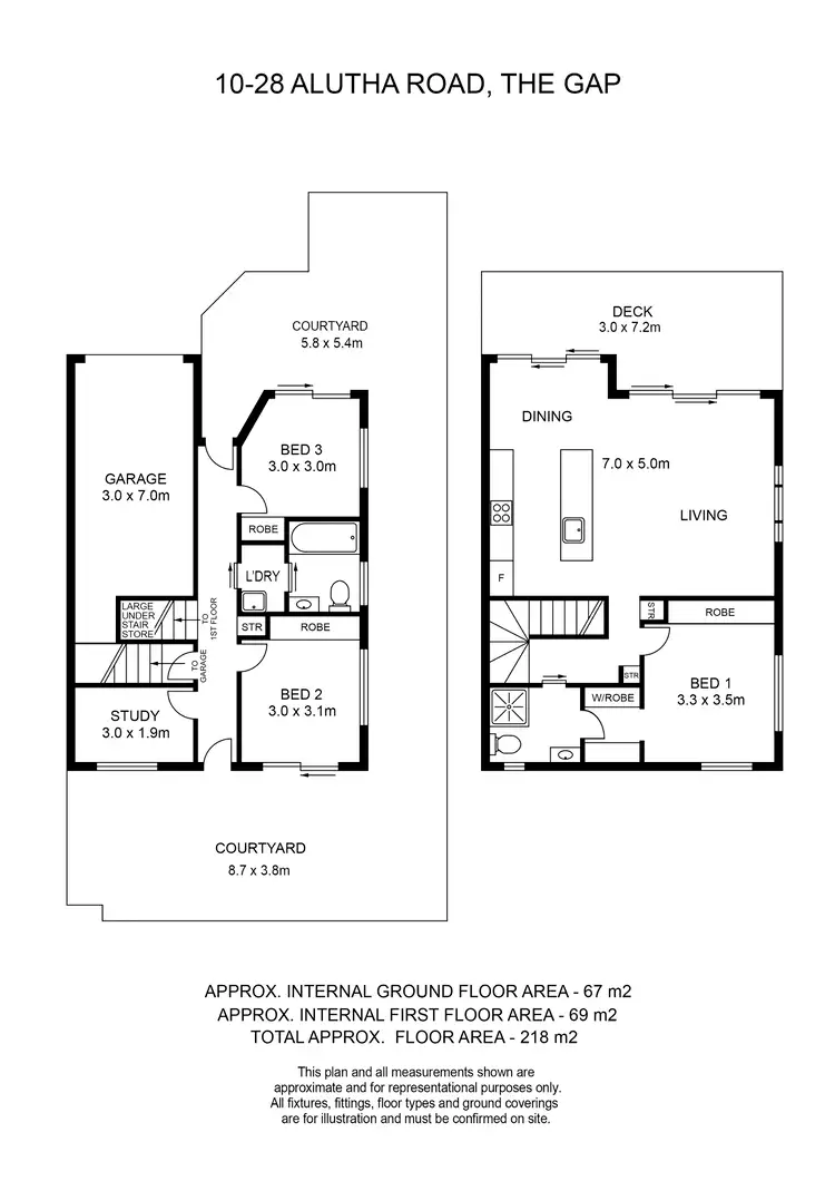 Floorplan of Homely townhouse listing, 10/28 Alutha Road, The Gap QLD 4061