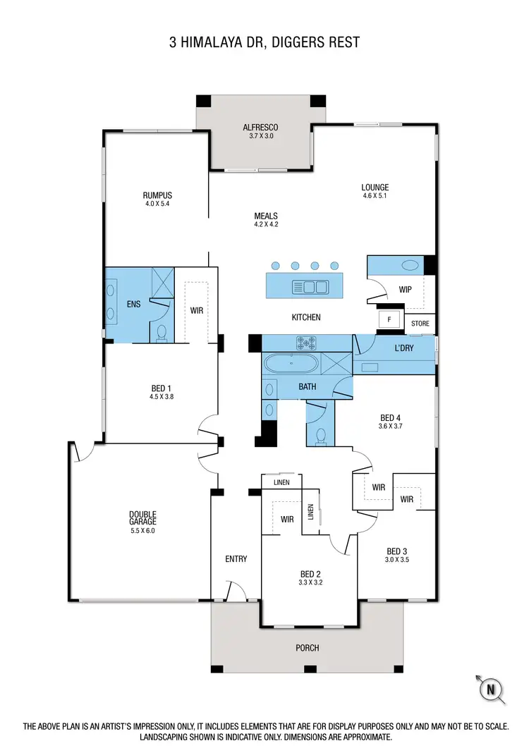 Floorplan of Homely house listing, 3 Himalaya Drive, Diggers Rest VIC 3427
