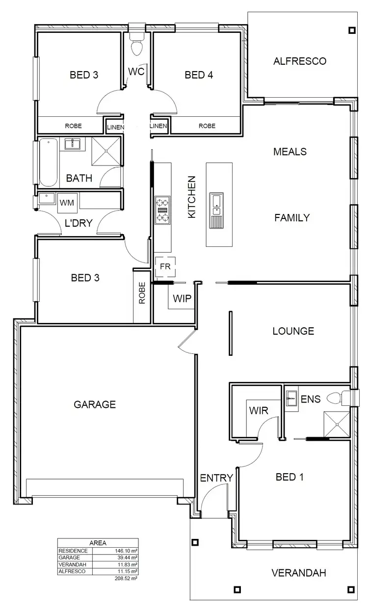Floorplan of Homely house listing, 83 Erskine Loop, Googong NSW 2620