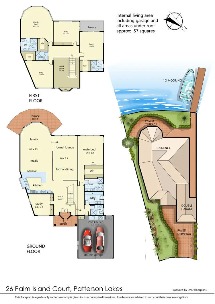 Floorplan of Homely house listing, 26 Palm Island Court, Patterson Lakes VIC 3197