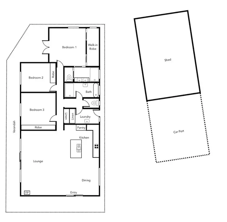 Floorplan of Homely house listing, 65 Moyston-Rocky Point Road, Moyston VIC 3377