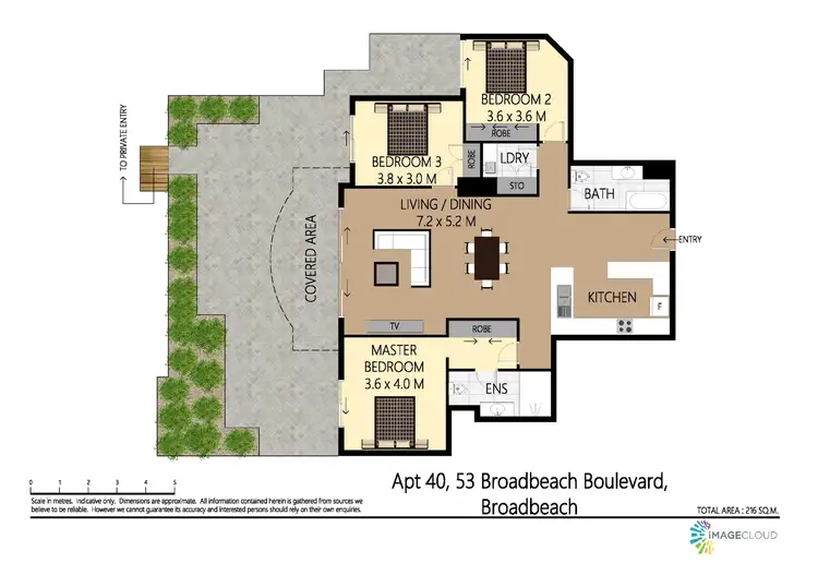 Floorplan of Homely unit listing, 40/122 'La Grande' Old Burleigh Road, Broadbeach QLD 4218