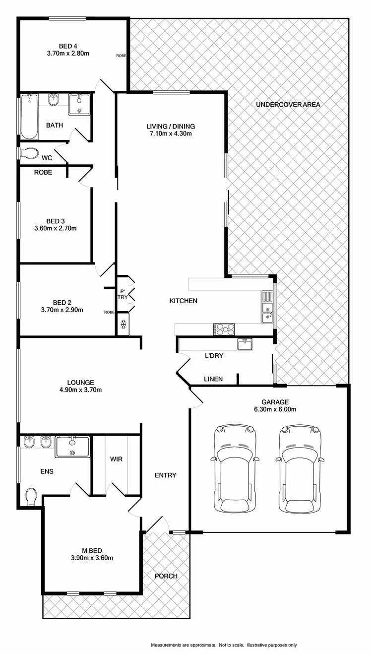 Floorplan of Homely house listing, 30 Keysor Way, Wodonga VIC 3690