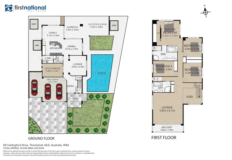 Floorplan of Homely house listing, 65 Carlingford Drive, Thornlands QLD 4164