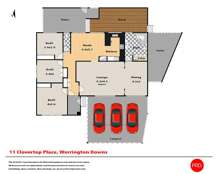 Floorplan of Homely house listing, 11 Clovertop Place, Werrington Downs NSW 2747