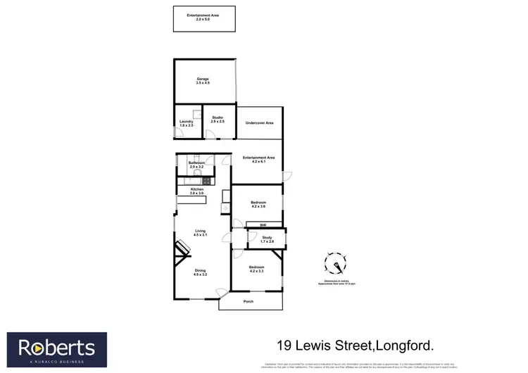 Floorplan of Homely house listing, 19 Lewis Street, Longford TAS 7301
