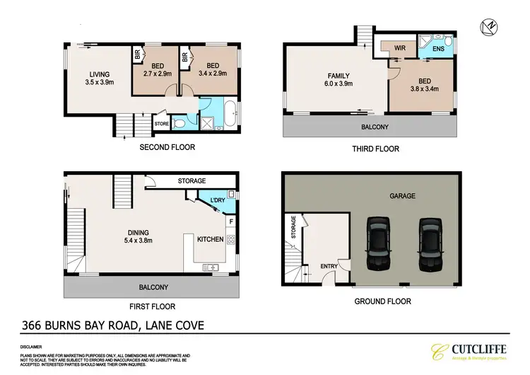 Floorplan of Homely house listing, 366 Burns Bay Road, Linley Point NSW 2066