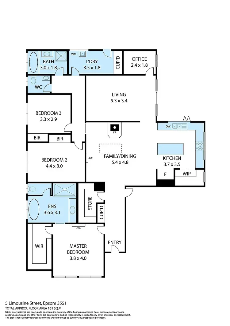 Floorplan of Homely house listing, 5 Limousin Court, Ascot VIC 3551