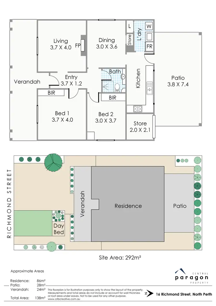 Floorplan of Homely house listing, 16 Richmond Street, North Perth WA 6006