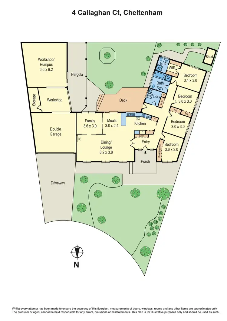 Floorplan of Homely house listing, 4 Callaghan Court, Cheltenham VIC 3192
