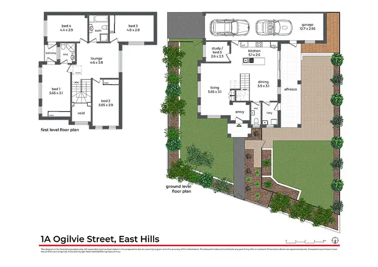 Floorplan of Homely house listing, 1a Ogilvie Street, East Hills NSW 2213