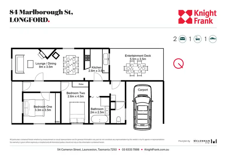 Floorplan of Homely house listing, 84 Marlborough Street, Longford TAS 7301