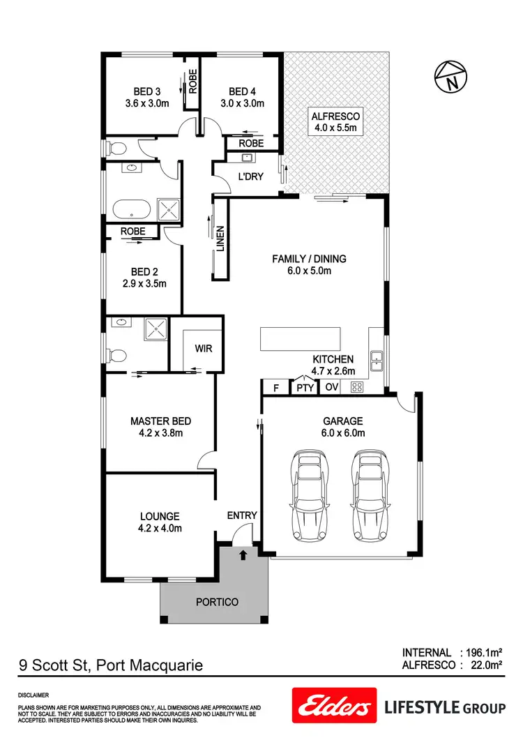 Floorplan of Homely house listing, 9 Scott Street, Thrumster NSW 2444