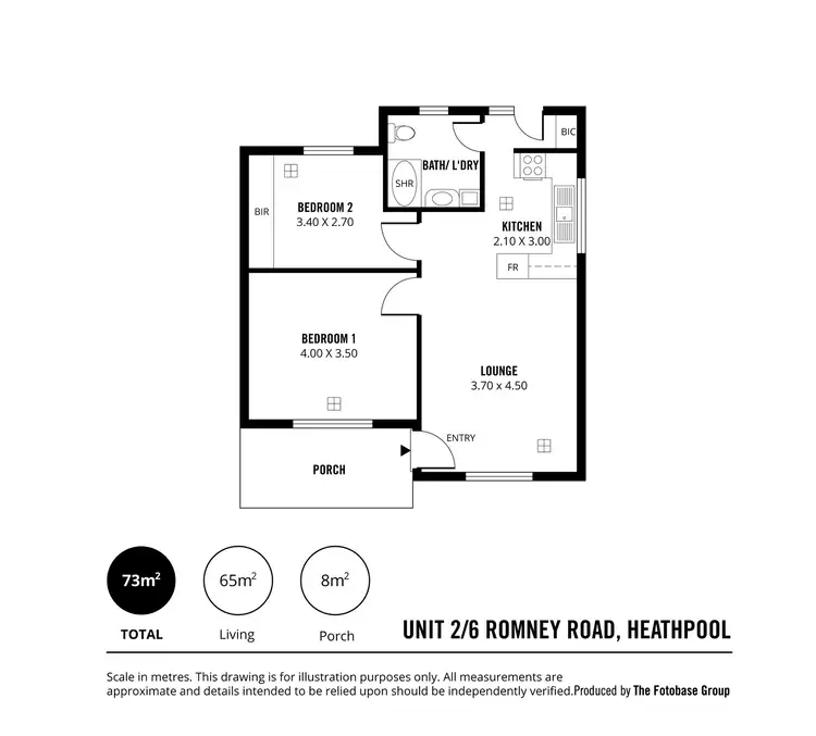 Floorplan of Homely unit listing, Unit 2, 6 Romney Road, Heathpool SA 5068
