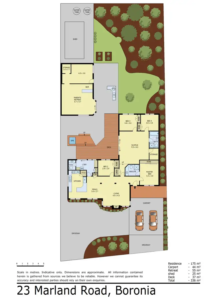 Floorplan of Homely house listing, 23 Marland Road, Boronia VIC 3155