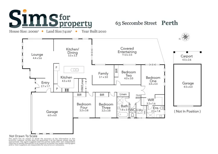 Floorplan of Homely house listing, 63 Seccombe Street, Perth TAS 7300