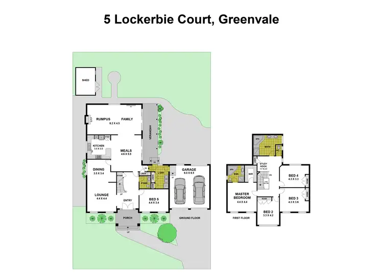 Floorplan of Homely house listing, 5 Lockerbie Court, Greenvale VIC 3059