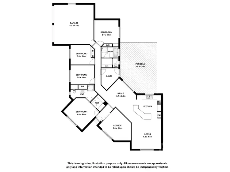Floorplan of Homely house listing, 6 Dover Court, Mount Gambier SA 5290