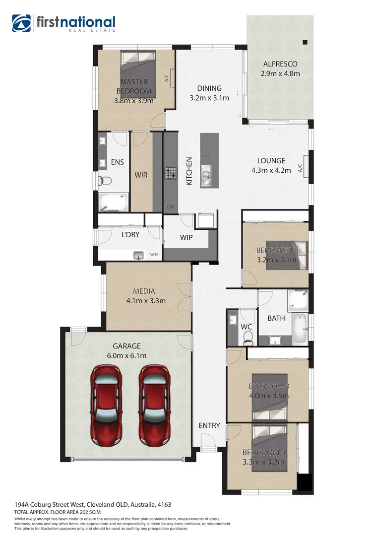 Floorplan of Homely house listing, 194A Coburg Street West, Cleveland QLD 4163