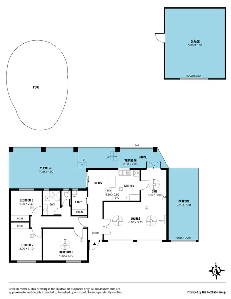 Floorplan of Homely house listing, 3 Kerry Street, Christies Beach SA 5165